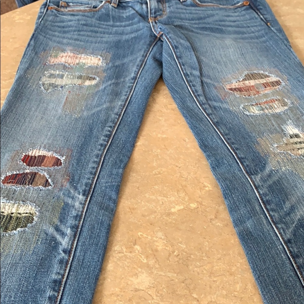 American Eagle Patchwork Jeans - image 4